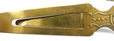 Lot 30 - An Edwardian novelty brass cat and mouse...