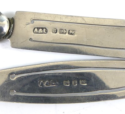 Lot 53 - Six Victorian and later silver novelty...