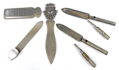 Lot 27 - Three silver clip bookmarks, comprising a...