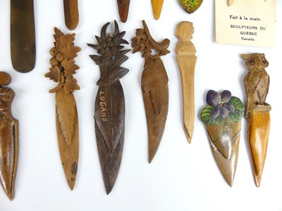 Lot 55 - A collection of ebonised, wooden and Tunbridge...