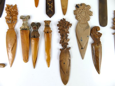 Lot 55 - A collection of ebonised, wooden and Tunbridge...