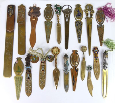 Lot 23 - A collection of Victorian and later brass...