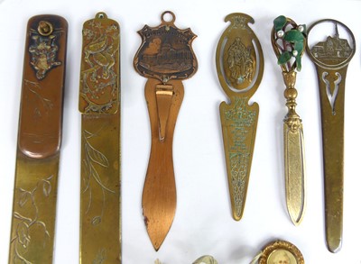Lot 23 - A collection of Victorian and later brass...