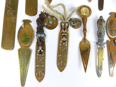 Lot 23 - A collection of Victorian and later brass...