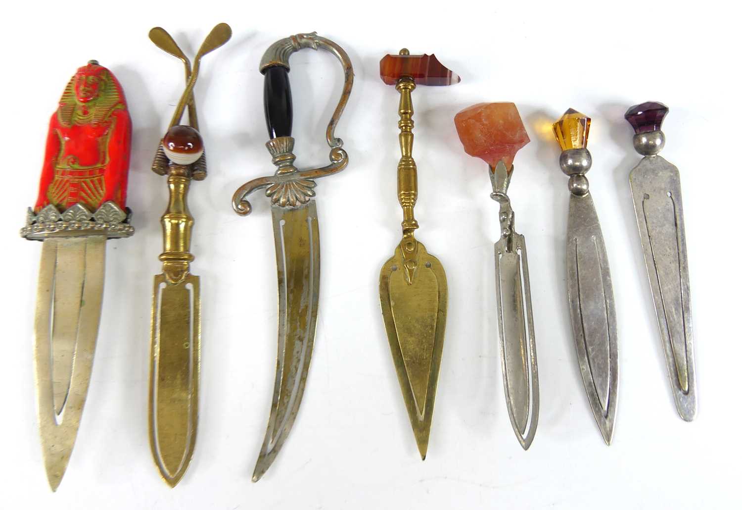 Lot 46 - A 1920s Egyptian Revival novelty bookmark, the...