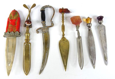Lot 46 - A 1920s Egyptian Revival novelty bookmark, the...