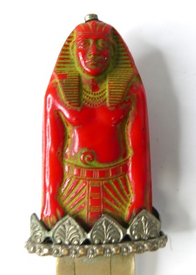 Lot 46 - A 1920s Egyptian Revival novelty bookmark, the...