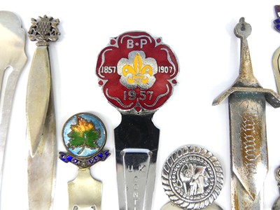Lot 8 - A collection of early 20th century white metal...