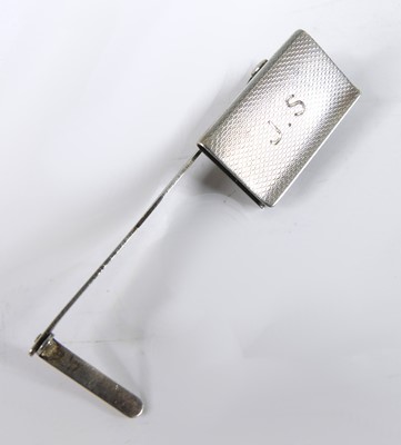 Lot 64 - A cased Asprey & Co silver patented sprung...