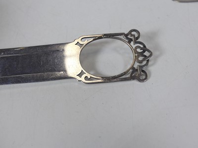 Lot 61 - A George V silver bookmark for the steamship S....