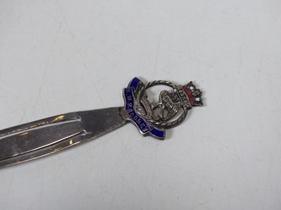 Lot 61 - A George V silver bookmark for the steamship S....