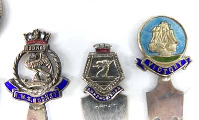 Lot 61 - A George V silver bookmark for the steamship S....