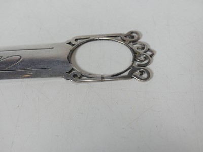 Lot 61 - A George V silver bookmark for the steamship S....