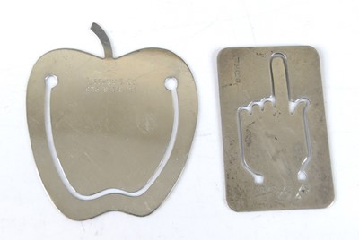 Lot 14 - A Tiffany & Co 'Apple' silver bookmark,...