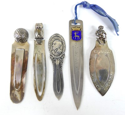 Lot 11 - Five 20th century novelty silver and white...