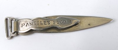 Lot 57 - Five early 20th century silver clip bookmarks,...