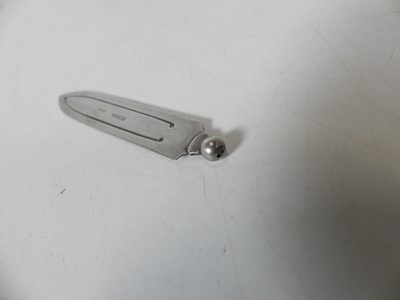 Lot 57 - Five early 20th century silver clip bookmarks,...
