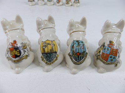 Lot 44 - A collection of various crested china seated...