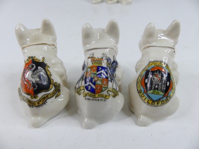 Lot 44 - A collection of various crested china seated...