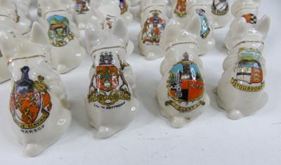 Lot 44 - A collection of various crested china seated...