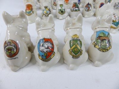Lot 44 - A collection of various crested china seated...