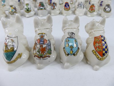 Lot 44 - A collection of various crested china seated...