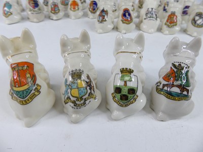 Lot 44 - A collection of various crested china seated...
