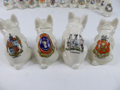 Lot 44 - A collection of various crested china seated...