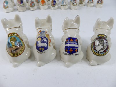 Lot 44 - A collection of various crested china seated...