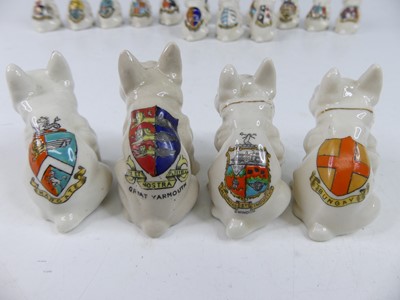 Lot 44 - A collection of various crested china seated...