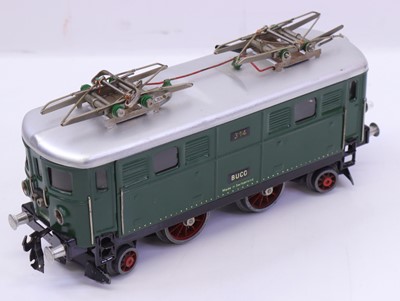 Lot 148 - Buco Swiss 0 gauge 2-4-2 electric loco, in OBB...