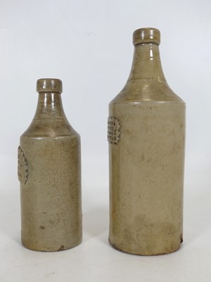 Lot 95 - Two 19th century stoneware bottles, each with...