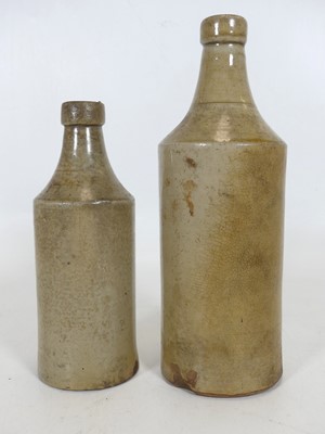 Lot 95 - Two 19th century stoneware bottles, each with...