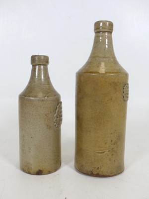 Lot 95 - Two 19th century stoneware bottles, each with...