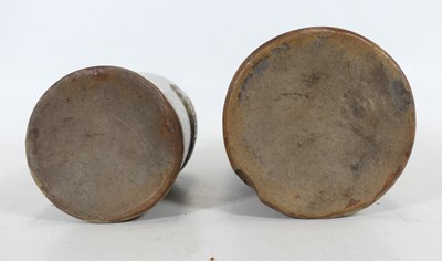 Lot 95 - Two 19th century stoneware bottles, each with...
