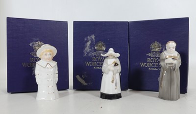 Lot 106 - A group of three Royal Worcester porcelain...