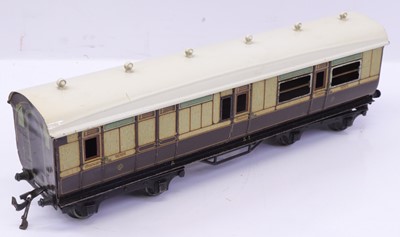 Lot 107 - Bassett Lowke 0 gauge coarse scale LNWR brake...