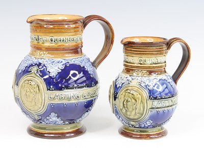 Lot 97 - A Doulton Lambeth Queen Victoria Diamond...