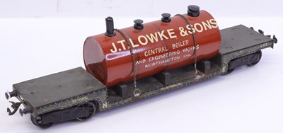 Lot 108 - Bassett Lowke 0 gauge Flatrol M wagon, version...