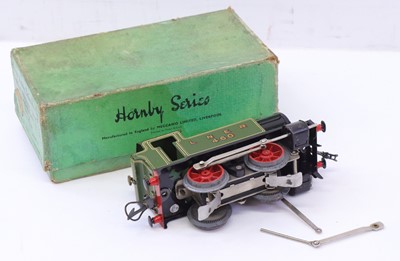 Lot 128 - Hornby EM320, 20v AC, 0-4-0 tin-printed tank...