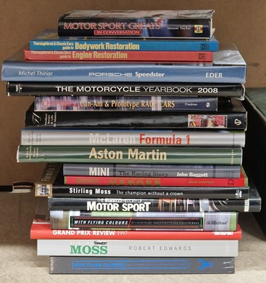 Lot 2060 - A box of racing-related collectors' books, to...