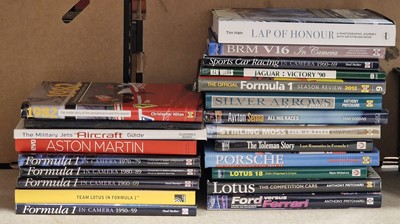 Lot 2064 - A box of racing-related collectors books to...