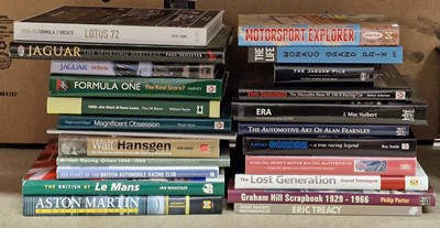 Lot 2066 - A box of racing-related collectors' books, to...