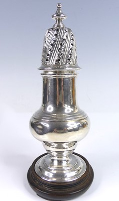 Lot 2095 - A late Victorian silver lighthouse sugar...