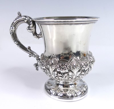 Lot 2096 - A William IV silver christening mug, of lower...