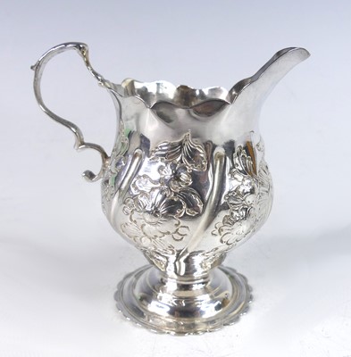 Lot 2113 - A George III silver pedestal cream jug, of...