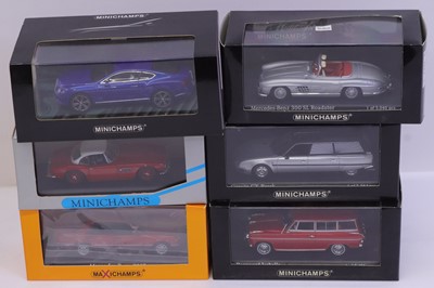 Lot 1939 - Minichamps 1/43 scale group of 6 diecasts to...