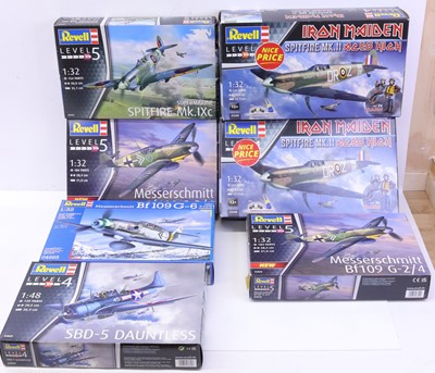 Lot 1669 - A group of seven Revell 1/32 and 1/48 scale,...