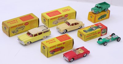 Lot 1144 - Dinky Toys and Dublo group of 5 diecasts to...