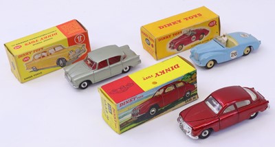 Lot 1140 - Dinky Toys group of 3 playworn diecast to...